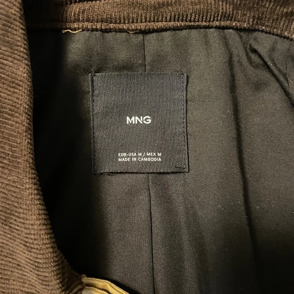 Mango Tan Utility Jacket with Brown Collar - Picture 3 of 5